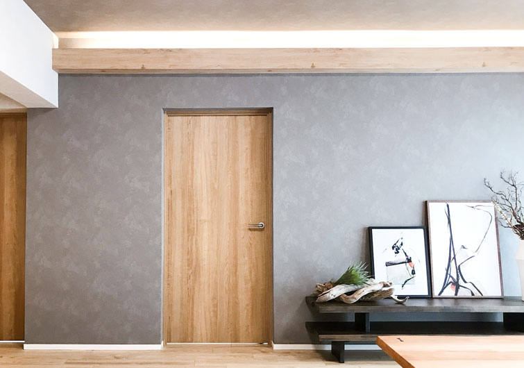 間接照明があるリビング