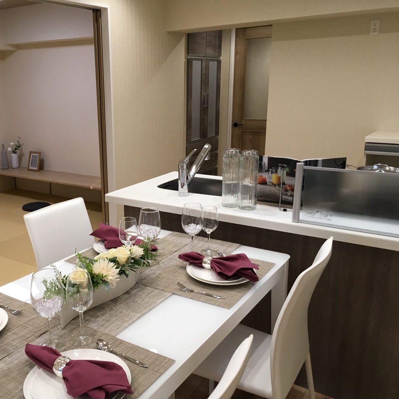 暗いキッチンを明るいキッチンに