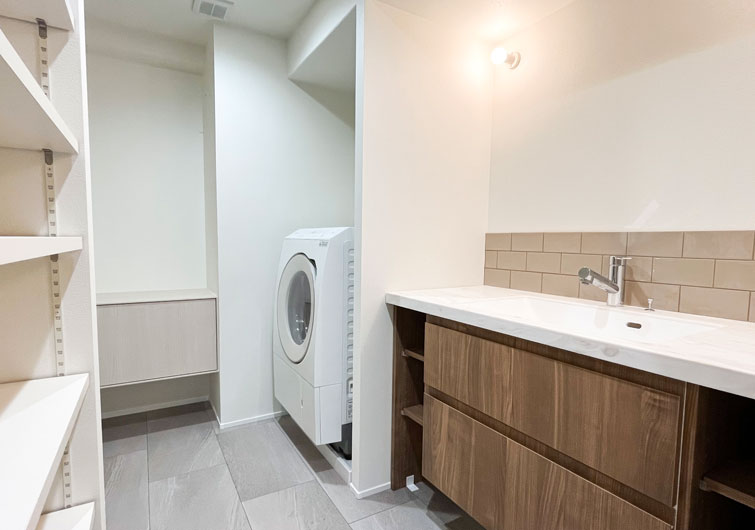 ゆったりとした水廻り